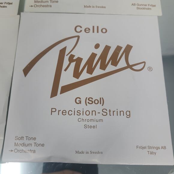 Prim CELLO String SET Orchestra Heavy Thick , A D G C -Made In Sweden NEW SEALED - Picture 5 of 7